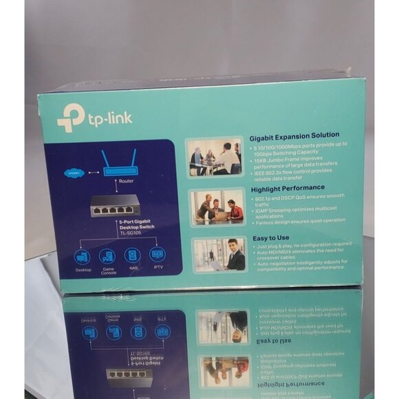 TP-Link TL-SG105 5-Port Gigabit Desktop PoE Switch - Brand New! - Picture 5 of 7